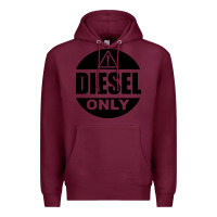 Burgundy Diesel Only Premium Hoodie - linhVisuals