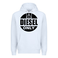 White Diesel Only Premium Hoodie - linhVisuals