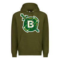 Army Green Belhaven University Premium Hoodie - linhVisuals