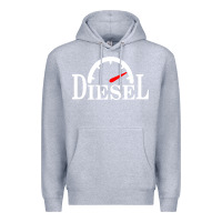 Heather Grey diesel stylish Premium Hoodie - linhVisuals