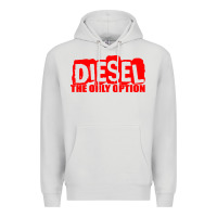 Dove Grey Diesel The Only Option Premium Hoodie - linhVisuals