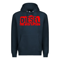 Navy Diesel The Only Option Premium Hoodie - linhVisuals