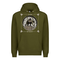 Army Green caamp Premium Hoodie - linhVisuals