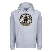 Heather Grey caamp Premium Hoodie - linhVisuals