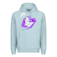 Blue Mist techno astronaut electronic music rave festival raver t shirt Premium Hoodie - linhVisuals