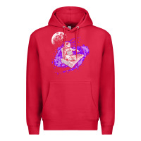 Cardinal techno astronaut electronic music rave festival raver t shirt Premium Hoodie - linhVisuals