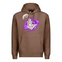 Chestnut techno astronaut electronic music rave festival raver t shirt Premium Hoodie - linhVisuals