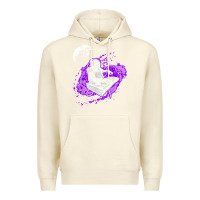 Sandshell techno astronaut electronic music rave festival raver t shirt Premium Hoodie - linhVisuals
