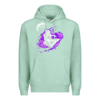 Seafoam techno astronaut electronic music rave festival raver t shirt Premium Hoodie - linhVisuals