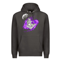 Smoke techno astronaut electronic music rave festival raver t shirt Premium Hoodie - linhVisuals