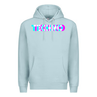 Blue Mist techno music t shirt Premium Hoodie - linhVisuals