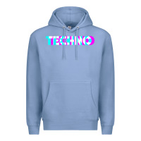 Colony Blue techno music t shirt Premium Hoodie - linhVisuals