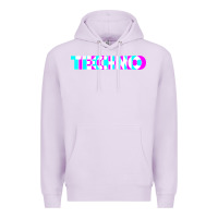 Lilac techno music t shirt Premium Hoodie - linhVisuals