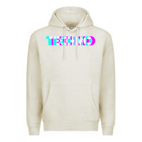 Oatmeal Heather techno music t shirt Premium Hoodie - linhVisuals