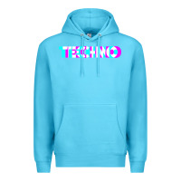 Ocean Blue techno music t shirt Premium Hoodie - linhVisuals