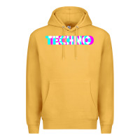 Mustard techno music t shirt Premium Hoodie - linhVisuals