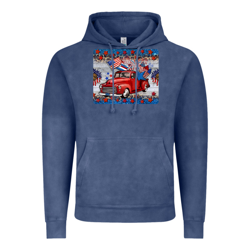 American Truck 4th Of July Mousepad Vintage Hoodie by BarkalooDesign | Teevron