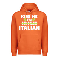 Carrot kiss me im italian t  shirt kiss me i'm irish italian patriotic st pat Premium Hoodie - linhVisuals