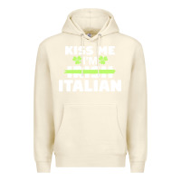 Sandshell kiss me im italian t  shirt kiss me i'm irish italian patriotic st pat Premium Hoodie - linhVisuals