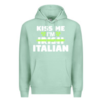 Seafoam kiss me im italian t  shirt kiss me i'm irish italian patriotic st pat Premium Hoodie - linhVisuals