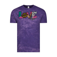 Cloud Purple Love More Vintage Tee - SublimationCraftShop