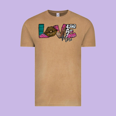Love More Vintage Tee Designed By Sublimationcraftshop