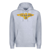 Heather Grey duesenberg straight Premium Hoodie - linhVisuals