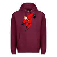 Burgundy incredibles Premium Hoodie - linhVisuals