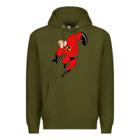 Army Green incredibles Premium Hoodie - linhVisuals