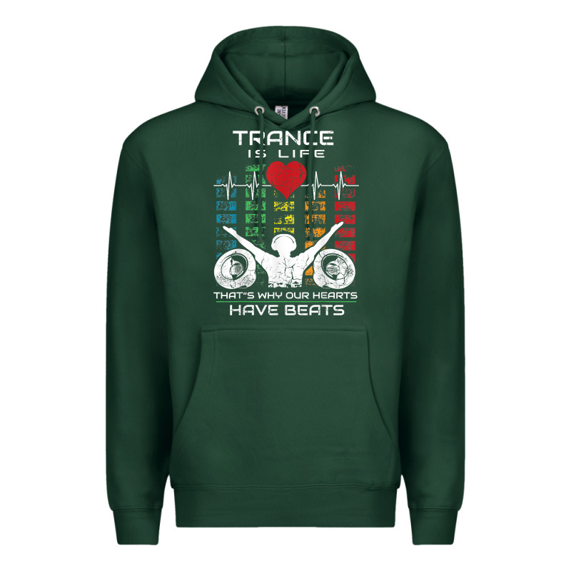 Trance Music Retro Vintage Dj Gift T Shirt Premium Hoodie by linhVisuals | Teevron