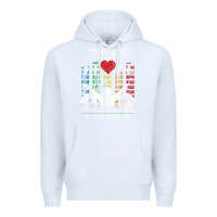 White trance music retro vintage dj gift t shirt Premium Hoodie - linhVisuals