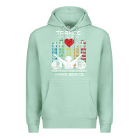 Seafoam trance music retro vintage dj gift t shirt Premium Hoodie - linhVisuals