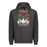 Smoke trance music retro vintage dj gift t shirt Premium Hoodie - linhVisuals