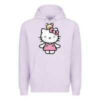 Lilac kitty Premium Hoodie - linhVisuals