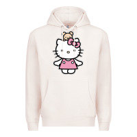 Pale Pink kitty Premium Hoodie - linhVisuals