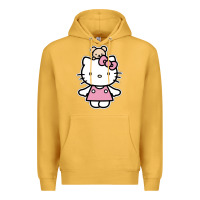 Mustard kitty Premium Hoodie - linhVisuals