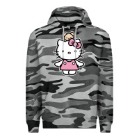 Slate Camo kitty Premium Hoodie - linhVisuals