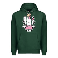 Sports Green kitty Premium Hoodie - linhVisuals