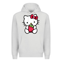 Dove Grey kitty Premium Hoodie - linhVisuals