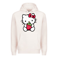 Pale Pink kitty Premium Hoodie - linhVisuals