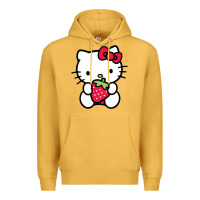Mustard kitty Premium Hoodie - linhVisuals