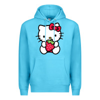 Ocean Blue kitty Premium Hoodie - linhVisuals
