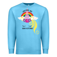 Ocean Blue Unicorns Are Born in September Premium Sweatshirt - Bettercallsaul