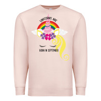 Pale Pink Unicorns Are Born in September Premium Sweatshirt - Bettercallsaul