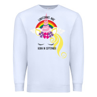 White Unicorns Are Born in September Premium Sweatshirt - Bettercallsaul