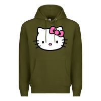 Army Green kitty Premium Hoodie - linhVisuals