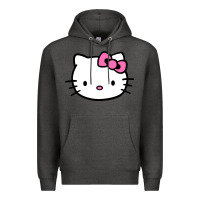 Charcoal Heather kitty Premium Hoodie - linhVisuals