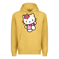 Antique Gold kitty Premium Hoodie - linhVisuals