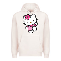 Pale Pink kitty Premium Hoodie - linhVisuals