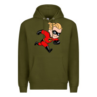 Army Green incredibles Premium Hoodie - linhVisuals